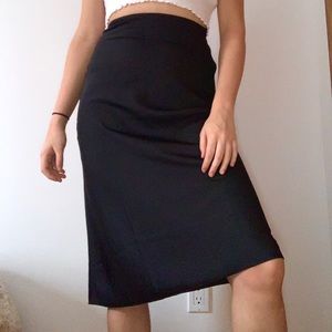💕 Black Midi Skirt 💕